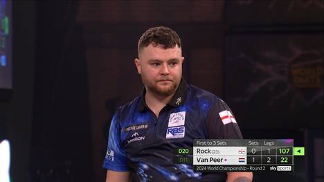 Mit Josh Rock scheitert der nächste gesetzte Spieler in der zweiten Runde. Berry van Peer gewinnt verdient mit 3:1 und steht nun Damon Heta gegenüber.