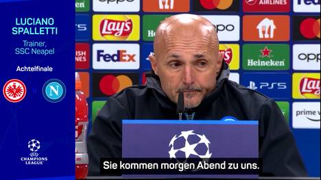 Für Eintracht Frankfurt geht es gegen die SSC Neapel in die heiße Phase der Champions League. Luciano Spalletti sieht die Königsklasse wie eine große Party.
