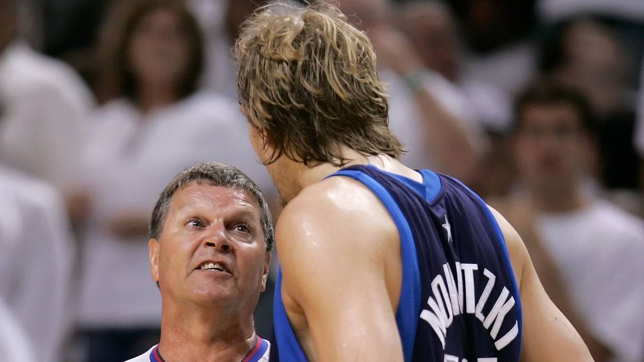 Dirk Nowitzki und die Mavs waren 2006 nicht immer einverstanden mit den Schiedsrichtern