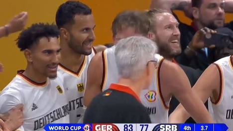 Das DBB-Team krönt sich zum ersten Mal zum Weltmeister. Die historischen letzten Sekunden im Video.
