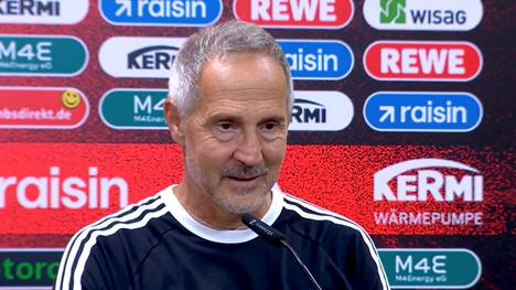 Nach dem 3:3 gegen Union Berlin sprach Eintracht-Trainer Adi Hütter über die Entscheidung, einen neuen Torwart zu verpflichten. Zudem dementierte er Gerüchte über einen Streit mit Sportvorstand Markus Krösche.
