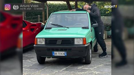 Arturo Vidal gönnt sich ein neues Auto. Doch statt einem PS-Monster stellt er sich einen Fiat Panda in die Garage.