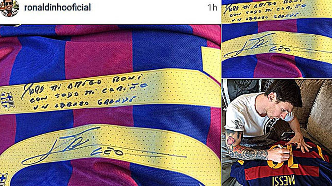 Messi: Geschenk für Ronaldinho