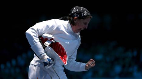 Olympics Day 3 - Fencing-Imke Duplitzer