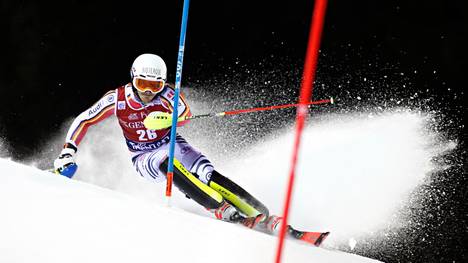 MADONNA DI CAMPIGLIO, ITALY - JANUARY 8: Linus Strasser of Germany in action during the Audi FIS Alpine Ski World Cup Men's Slalom on January 8, 2020 in Madonna di Campiglio Italy. (Photo by Christophe Pallot/Agence Zoom/Getty Images)