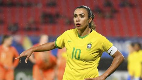 Marta und die brasilianische Nationalmannschaft will bei Olympia um den Sieg mitspielen