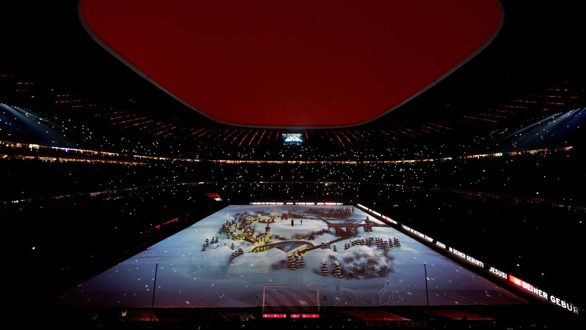 Weihnachtsstimmung in der Allianz Arena!