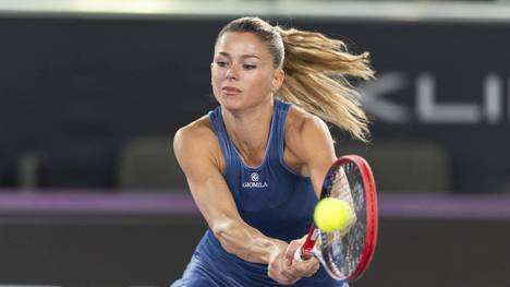 Camila Giorgi stand 2018 im Viertelfinale von Wimbledon