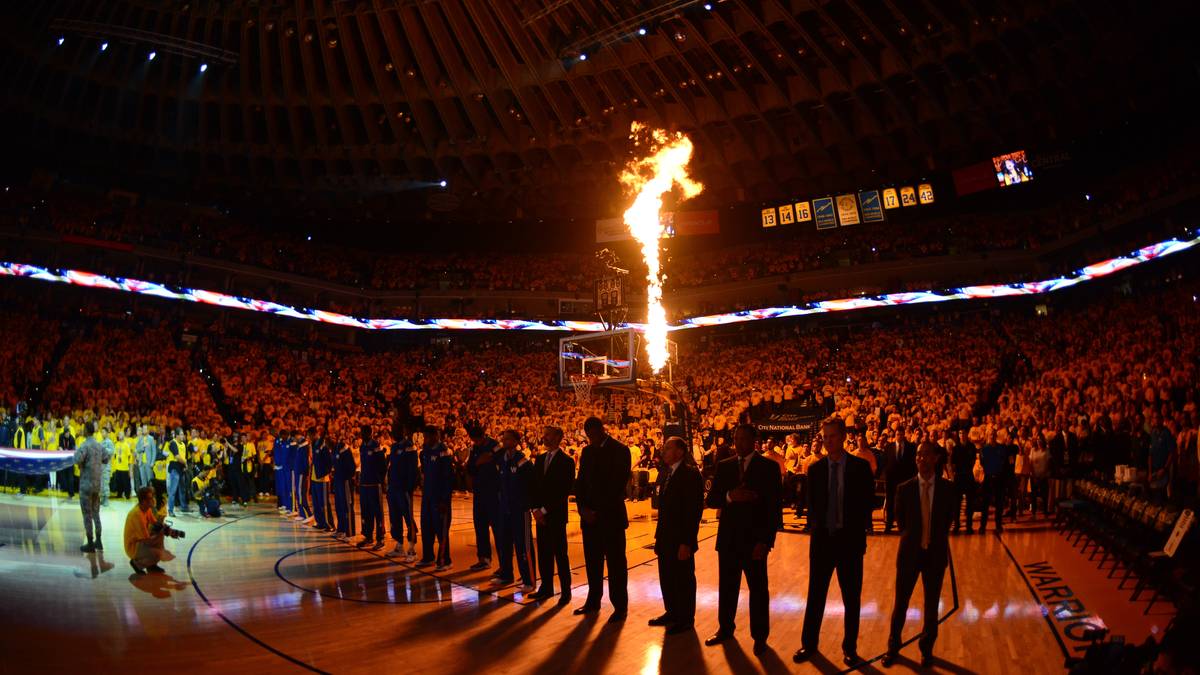 In Runde eins wollen die Warriors nicht nur vor dem Spiel ein Feuerwerk abbrennen. Auch den New Orleans Pelicans soll eingeheizt werden...