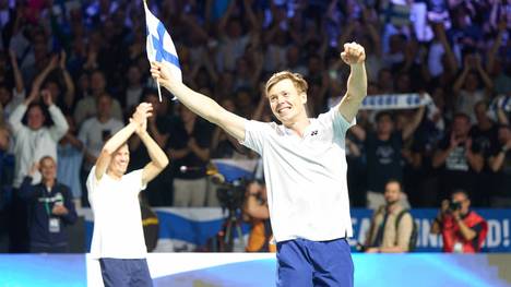 Harri Heliövaara und Jarkko Nieminen feiern das finnische Tennis-Wunder