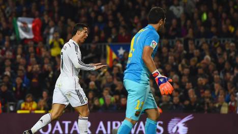 Ronaldo jubelt nach seinem Tor gegen den FC Barcelona
