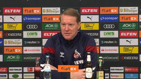 Damion Downs trifft im Rheinderby für den 1. FC Köln zum 3:3-Ausgleich. Trainer Timo Schultz freut sich über das erste Tor eines Einwechselspielers.