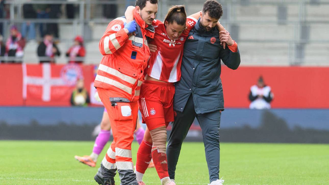 Beim Spiel gegen den 1. FC Köln verletzte sie sich zum zweiten Mal am Knie 