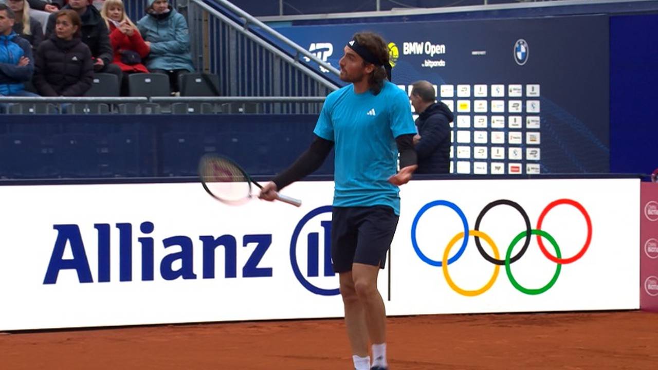 Tennis-Star Tsitipas zeigt nach Wetter-Abbruch Nerven