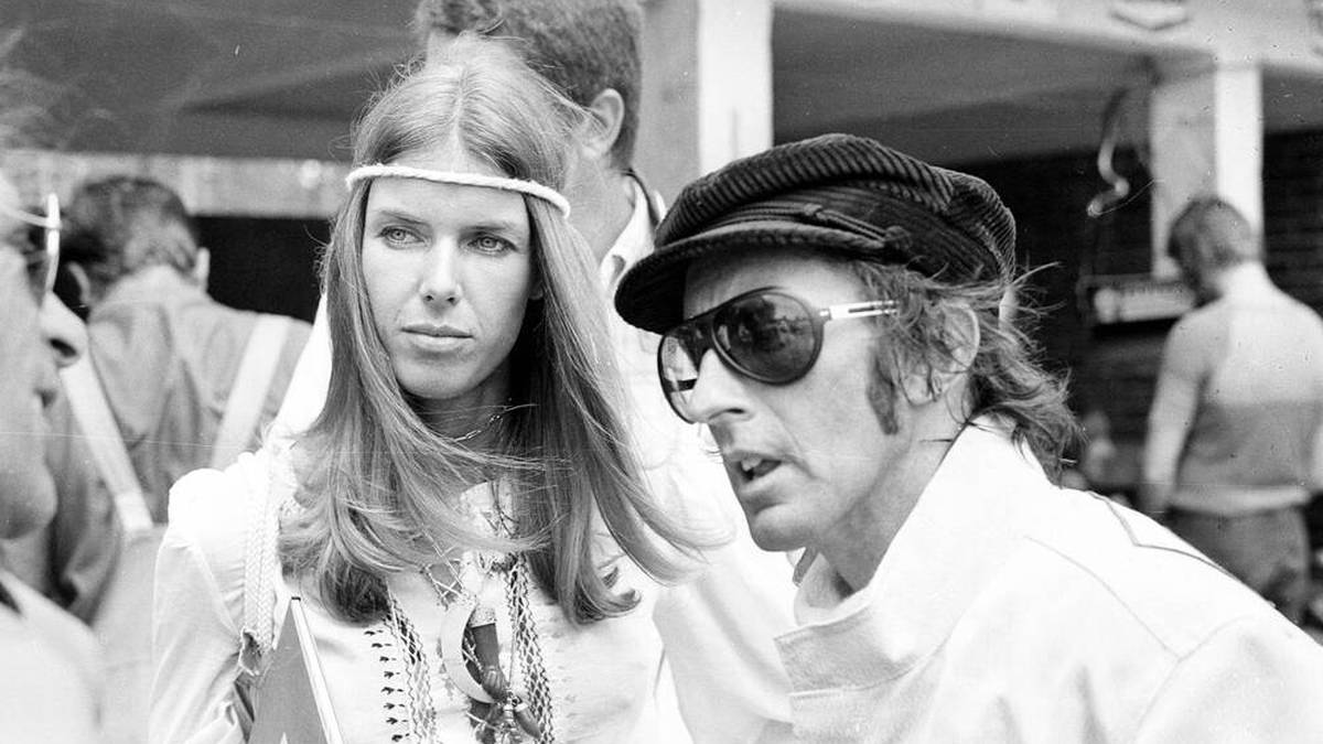 Jackie und Frau Helen Stewart im Jahr 1973