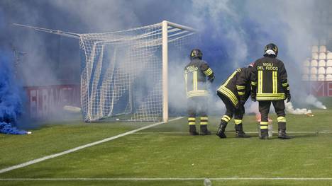 Beim Abstieg in die Serie C 2023 gab es Proteste der SPAL-Fans