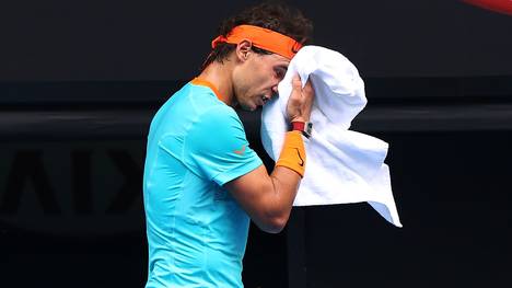 Rafael Nadal beim Training für die Australian Open in Melbourne