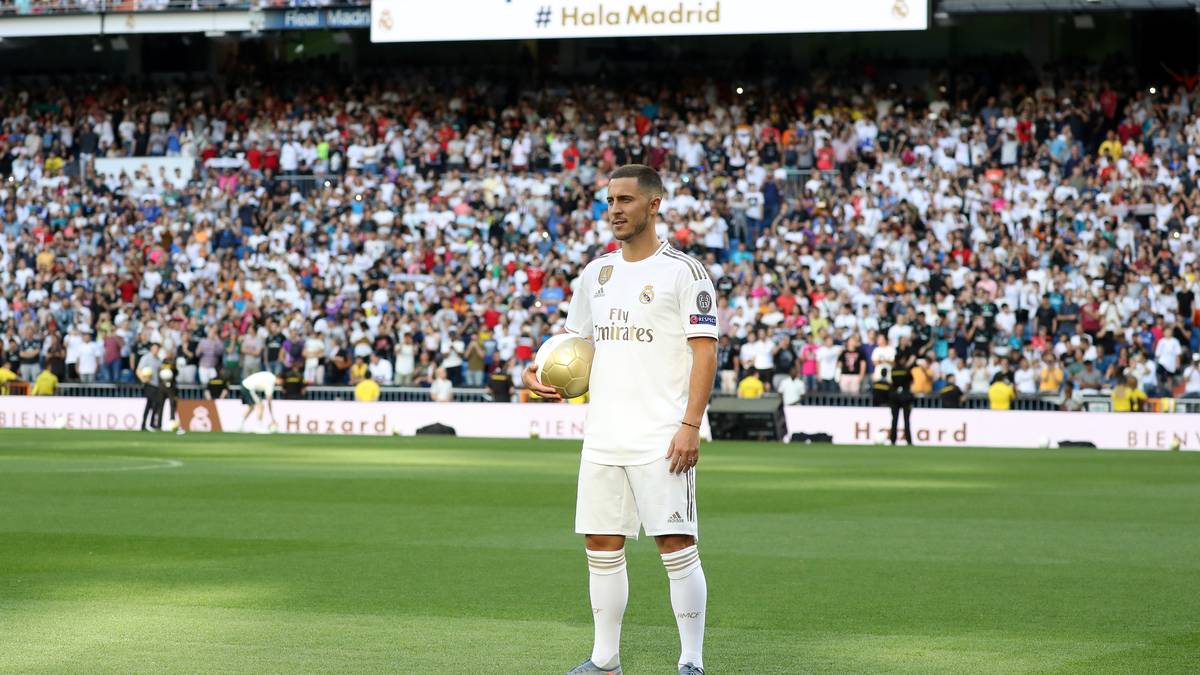 Eden Hazard wird bei Real Madrid vorgestellt