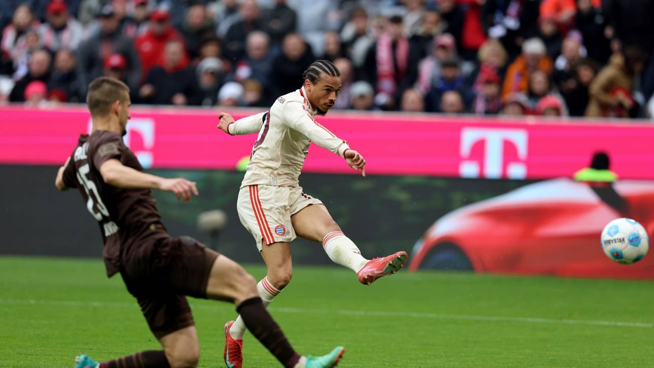 Doppelpack Sané: Angeschlagene Bayern ringen Pauli nieder
