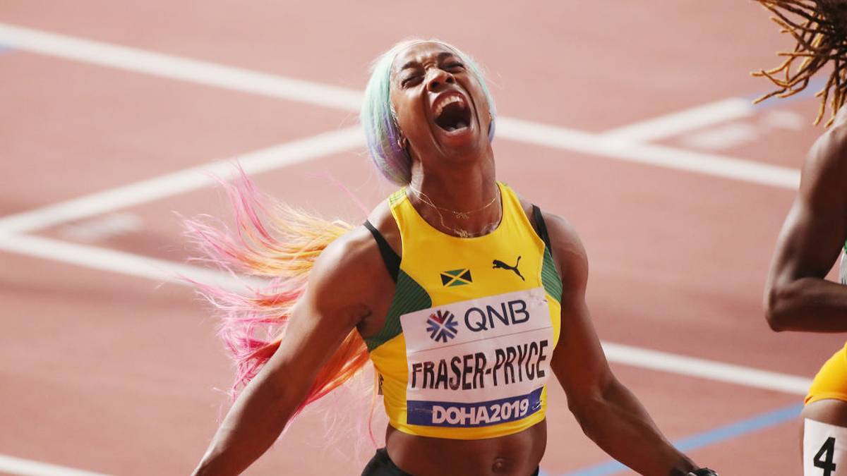 Aber Schwanitz ist nicht die einzige Super-Mutti der WM. Shelly-Ann Fraser-Pryce holt bei der Leichtathletik-WM in Doha Gold über die 100m. Mit starken 10,71 Sekunden ließ sie ihrer Konkurrenz keine Chance und sichert sich das vierte WM-Gold nach 2009, 2013 und 2015 in dieser Disziplin