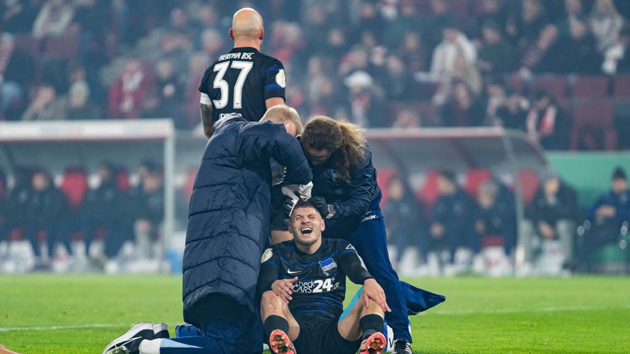 Herth-Profi Márton Dárdai musste nach seiner Kopfverletzung offenbar sogar getackert werden