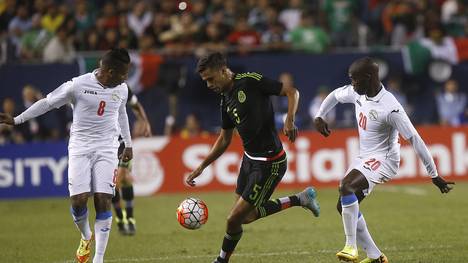 Kuba hat gegen Mexiko um Diego Reyes (M.) keine Chance