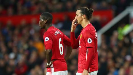Paul Pogba (l.) und Zlatan Ibrahimovic (r.) stehen vor ihrem Comeback bei Manchester United