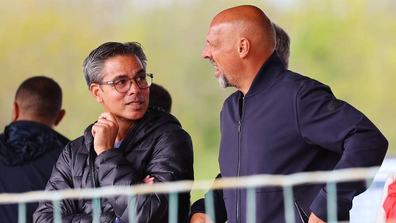 Trauzeuge David Wagner (l.) und Berater Marc Kosicke (r.) gehören zum Klopp-Kosmos
