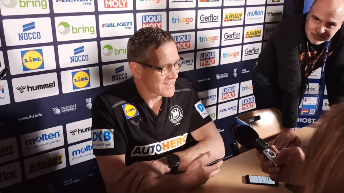 After the game against Algeria, DHB coach Alfred Gislason caused laughter at the press conference.  He also looks at his next opponent, Argentina. 