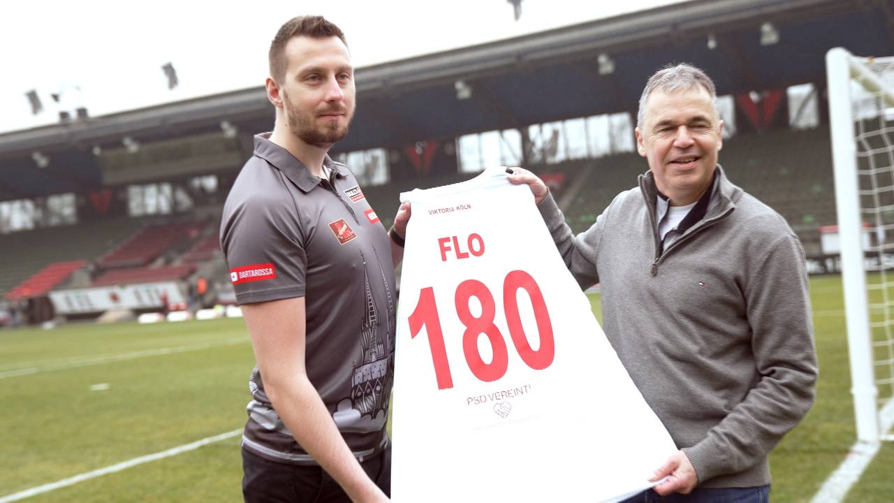 Darts meets Fußball: Shootingstar Florian Hempel zu Gast bei Viktoria Köln