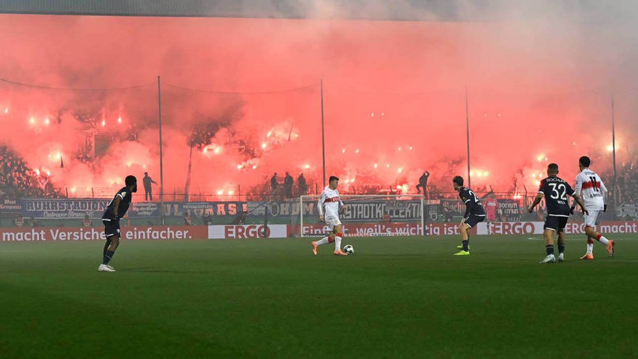 Pyrotechnik sorgte in Bochum für eine längere Unterbrechung