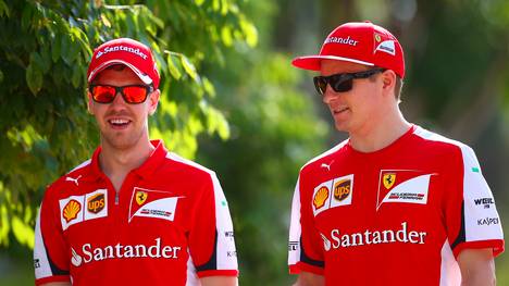 Sebastian Vettel und Kimi Raikkönen bleiben auch 2016 Teamkollegen