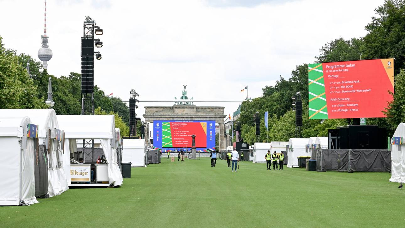 Fanzonen in Berlin wieder geöffnet