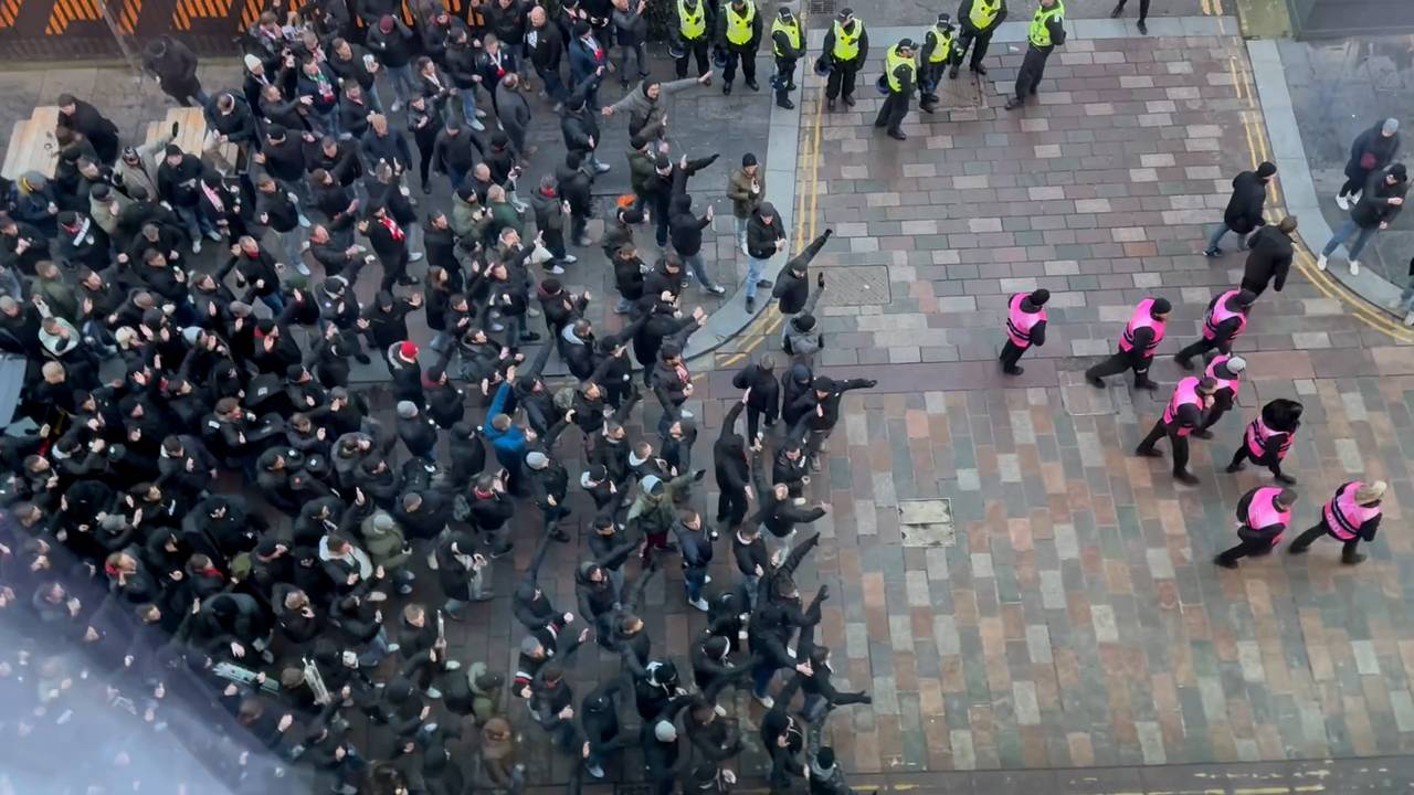 Der VfB-Fanmarsch in Glasgow im Video