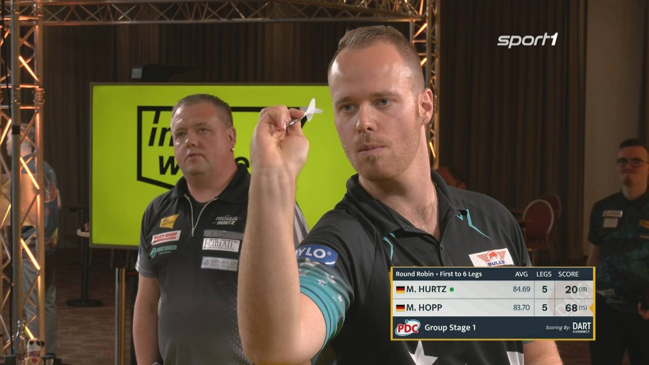 PDC Europe Super League: Michael Hurtz gewinnt gegen Maxi Hopp