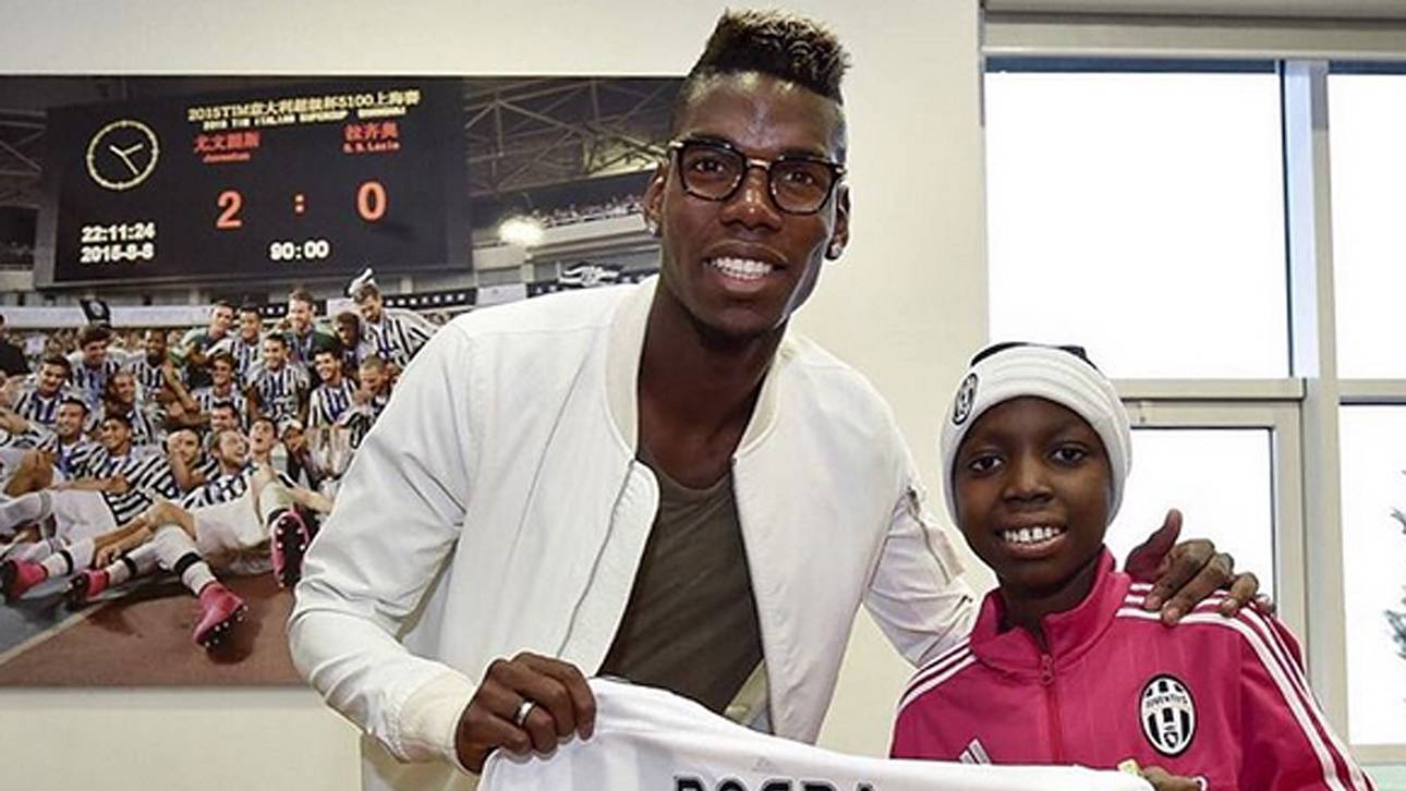 Pogba mit großer Geste