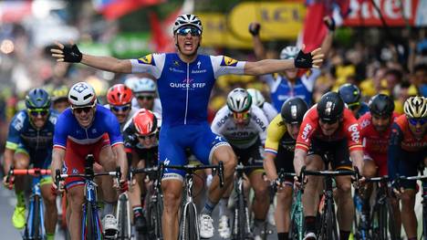 Marcel Kittel freut sich über seinen Etappensieg bei der Tour de France