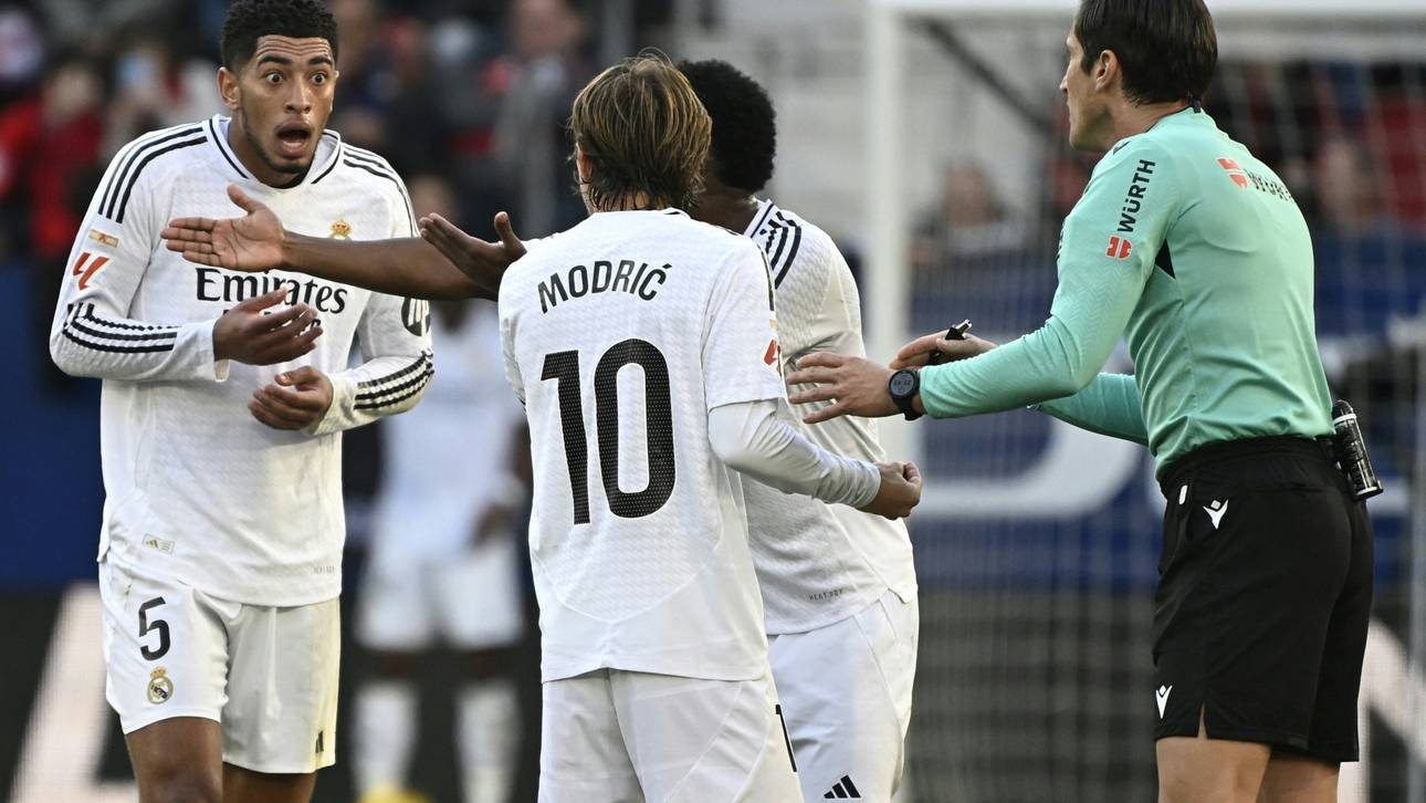 Erneuter Schiedsrichter-Ärger: Bellingham fliegt, Real patzt