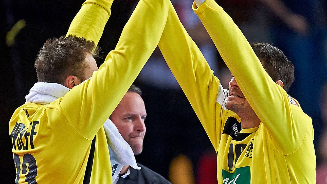 Sigurdssons Hexer-Doppel: Andreas Wolff (l.) und Carsten Lichtlein