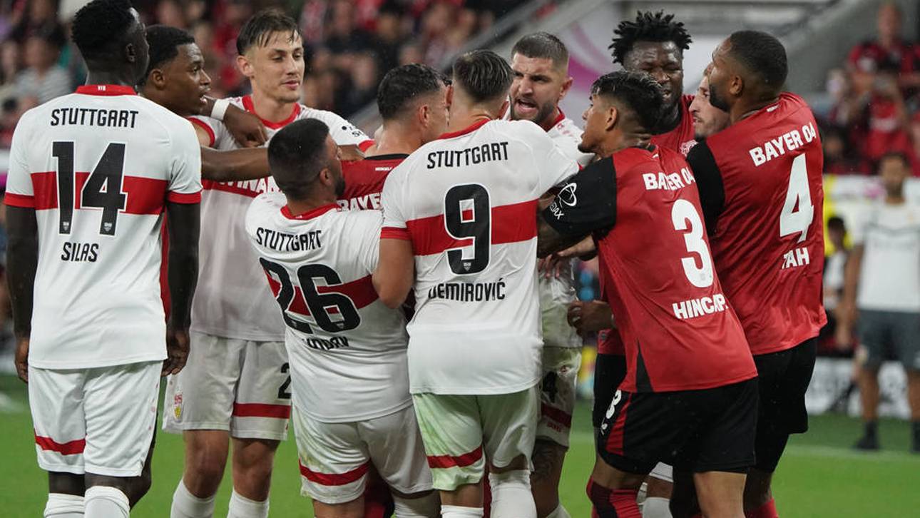 Hitzige Szenen im Supercup zwischen Bayer Leverkusen und dem VfB Stuttgart