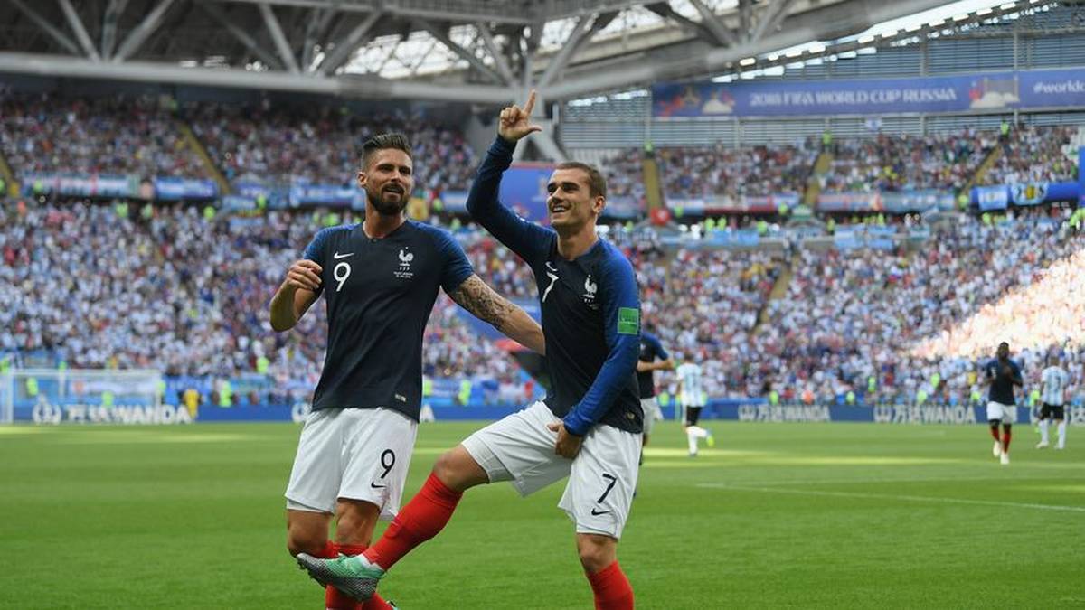 Fast schon zum Markenzeichen machte Antoine Griezmann seinen Tanz. Im Dress von Athletico präsentierte er den Jubel mit dem L auf der Stirn schon mehrere Male und auch bei der WM zeigte er das lustige Tänzchen nach seinem Elfmetertor gegen Argentinien