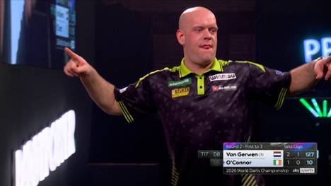 Michael van Gerwen und Gary Anderson wissen, wie sich der WM-Pokal anfühlt. Die Ex-Champions lösen ihre Aufgaben in Runde 2 souverän - und mit hohen Averages.