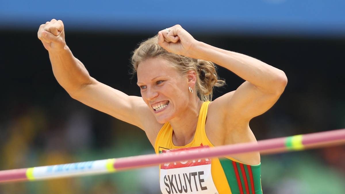 Austra Skujyte hält seit 2005 den Weltrekord im Siebenkampf