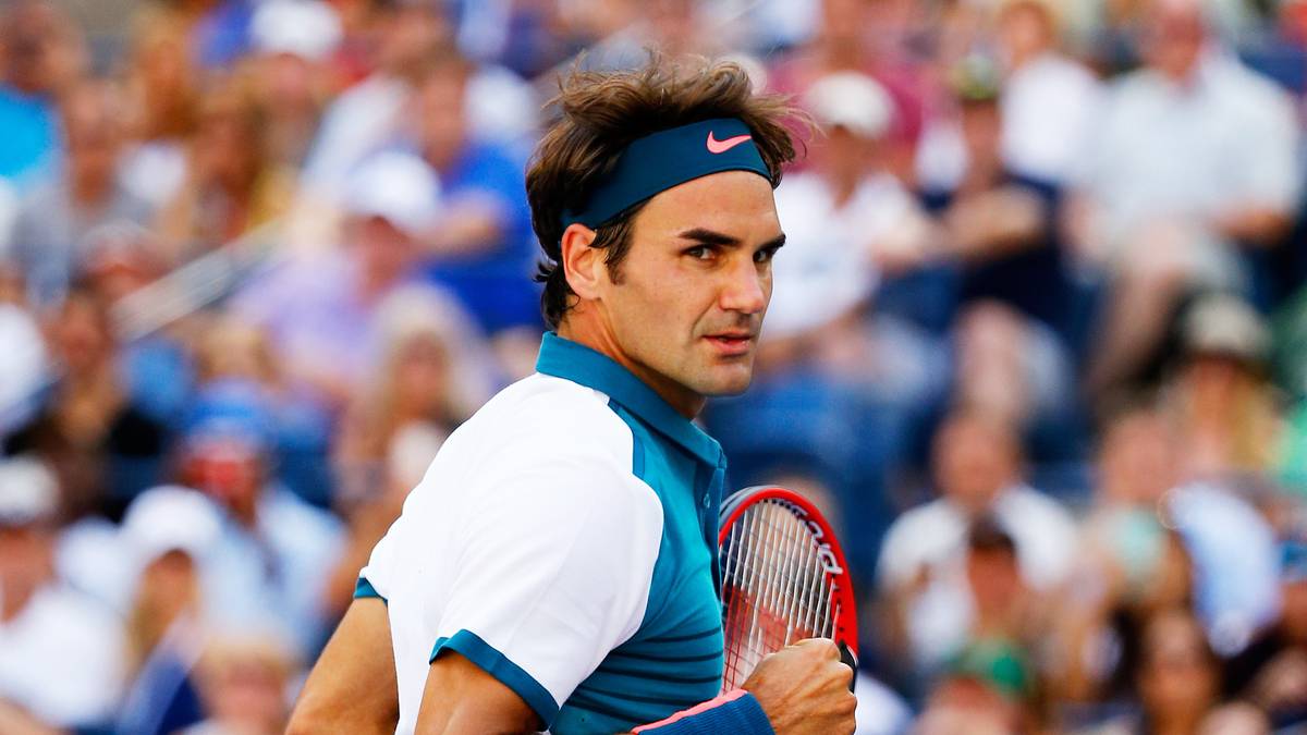 Er dagegen hat leichtes Spiel: Roger Feder bezwingt den Deutschen Philipp Kohlshreiber glatt in drei Sätzen