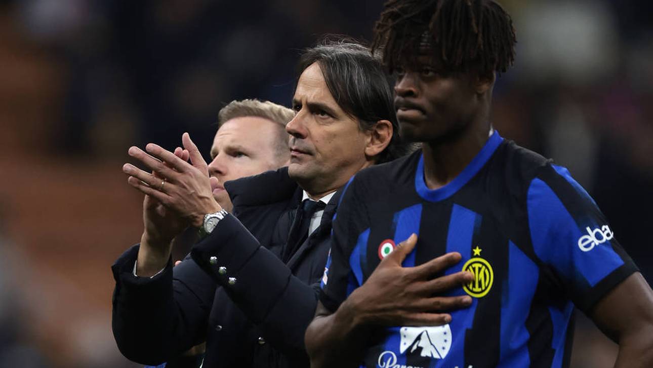 Simone Inzaghi (l.) und Yann Bisseck