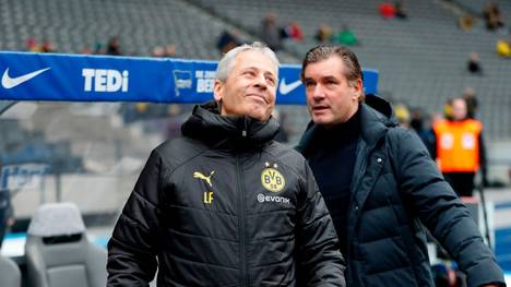 Lucien Favre und Michael Zorc hoffen auf einen Ausrutscher von Inter Mailand