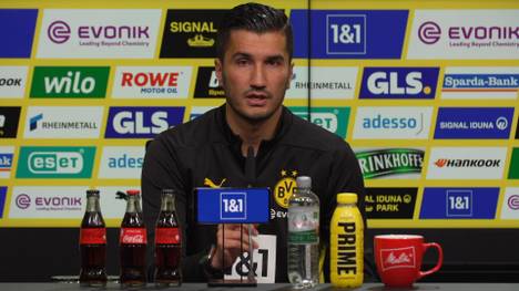 Trainer Nuri Sahin spricht über Yan Coutos Gesundheitszustand. Aufgrund einer Verletzung konnte der BVB-Neuzugang nicht zur brasilianischen Nationalmannschaft.