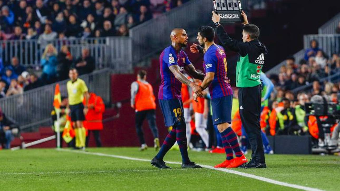 Für den FC Barcelona kam Boateng zu vier Einsätzen