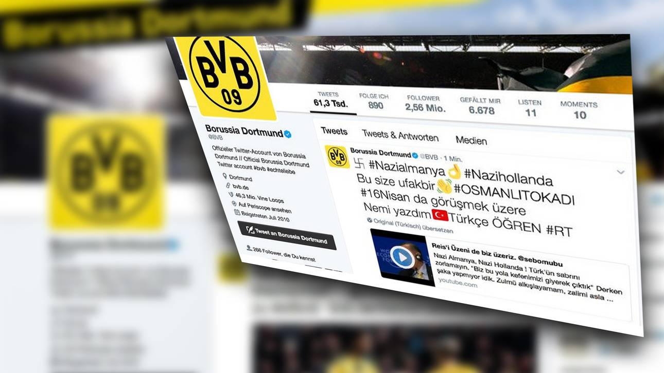 Twitter-Account des BVB gehackt