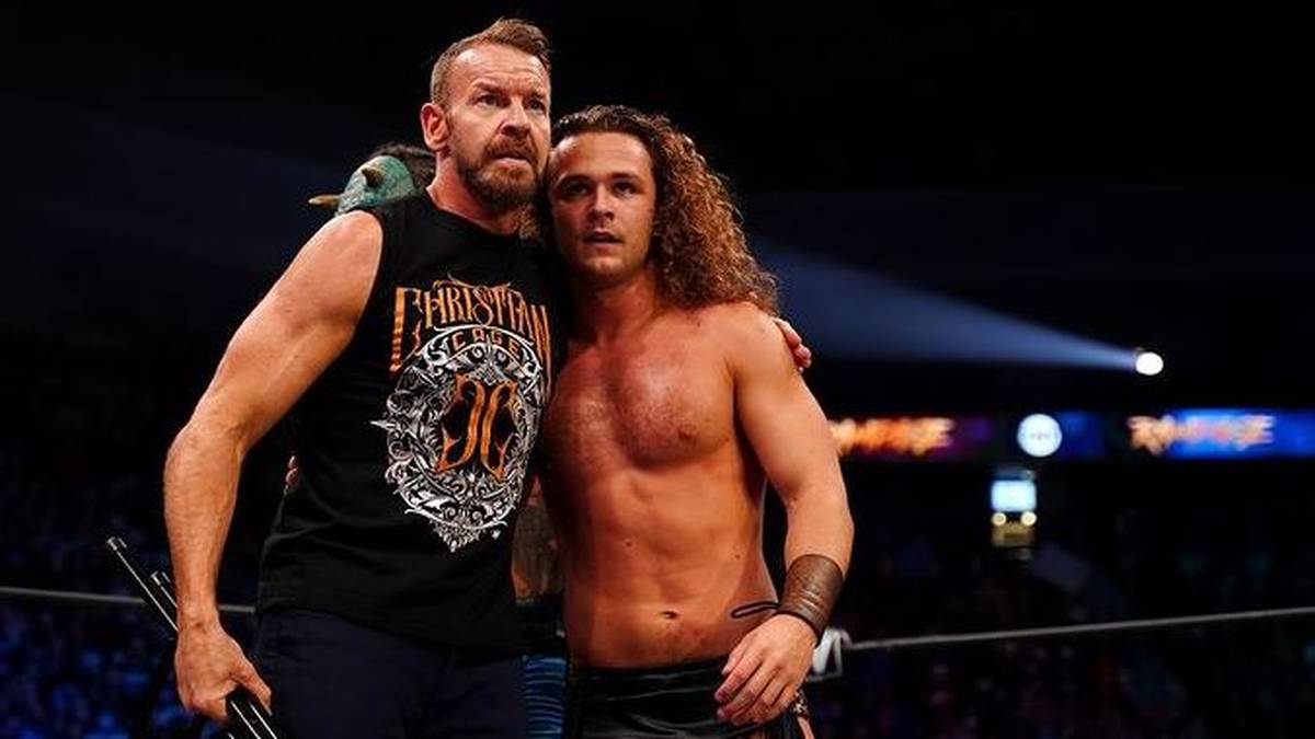 Jungle Boy (r.) bildet bei AEW eine Allianz mit WWE-Legende Christian Cage